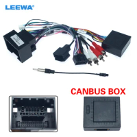 LEEWA Car Android Media Player 16Pin Power Cable Wire Harness Canbus Box For Chevrolet Trax/Cruze/Aveo/Sonic/For Buick Regal