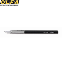日本OLFA專業筆刀切割刀Ltd-09等距刻線刀(平衡感佳;鋁製握柄配共銅鍍鎳;含32.8°刀片25入)雕刻刀美工刀