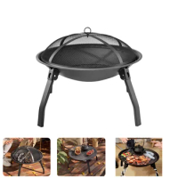Multifunctional Outdoor Stove Charcoal BBQ Grill Stove Burner Brazier Campfire Furnace Table Portable Folding Stove New