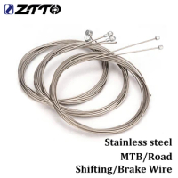 ZTTO 2pcs MTB Road Bike Brake Wire Stainless Steel Bicycle Speed Line Fixed Gear Shifting Gear Shifter Cable Core Inner Wire
