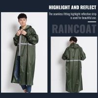 Baju Hujan Sehelai Panjang Tebal, Baju Hujan Perjalanan Luar, Baju Hujan Panjang Ringan, Baju Hujan