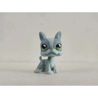 แอ็คชั่นฟิกเกอร์ LPS, สุนัขสีเทาและสีน้ำเงิน, ตาสีเขียว, ของเล่นเด็ก, 7862