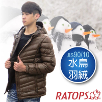 瑞多仕-RATOPS 男20丹超輕羽絨衣.羽絨外套.保暖外套.雪衣(RAD356 咖啡色)