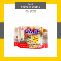 KEJU CALF CHEDDAR CHEESE 200GR - CHEDDAR CHEESE - CHEDAR BLOK PARUT - TOPPING DONAT MARTABAK ROTI BA