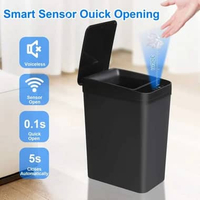 Wilstar Tempat Sampah Sensor Otomatis Tanpa Sentuh Smart Trash Bin 12L - RY-LJT03 Hitam