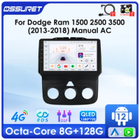 Android Car radio Multimedia Video player For Dodge Ram 1500 2500 3500 2013-2018 Manual AC 7862 DSP Carplay 2din GPS Head Unit