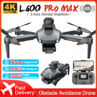 L600 Pro Max Drone 4K Profesional GPS Laser Obstacle Avoidance FPV Drones 5G WiFi EIS RC Quadcopter VS L900 Pro Max