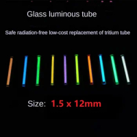 Not tritium 1.5 × 12mm Glass Noctilucent Tube Tritium Tube Replaces Edc Noctilucent Tube 1.5 × 12mm