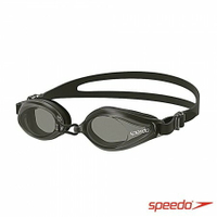 (E2) SPEEDO 運動泳鏡 日本製 平光泳鏡 防霧 抗紫外線 SD8120047649 黑灰 [陽光樂活]
