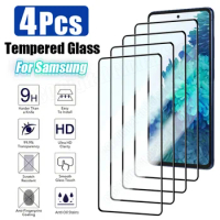 4PCS Tempered Glass for Samsung S22 S23 Plus A14 A12 A23 A13 A50 A70 Screen Protector for Samsung A32 A53 A33 A73 S21 S20 FE 5G