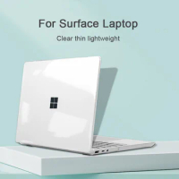 Laptop Case for Microsoft Surface Laptop Go 1 2 3 4 5 Metal Alcantara Cases Sleeve Clear Transparent Protective Notebook Cover