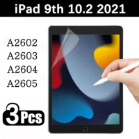 (3 Packs) Paper Film For Apple iPad 10.2 2021 9th Generation A2602 A2603 A2604 A2605 Like Writing On Paper Screen Protector