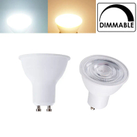 【HOT stock GU10 bulb】 Dimmable GU10 LED Spotlight Bulbs 24 Degree Beam Angle COB 7W 110V 220V Cold W