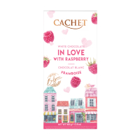 【Cachet】凱薩覆盆莓夾心白巧克力(100g 效期2024/10/30)