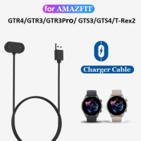 10PCS Smart Watch Charger Cable for Amazfit CHEETAH/T-Rex2/GTR4/GTS4/GTS3/GTR3Pro/T-Rex Ultra USB Charging Cords