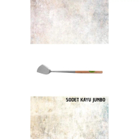 TERLARIS SODET STAINLESS / SPATULA BESAR GAGANG KAYU JUMBO UKURAN 65 CM
