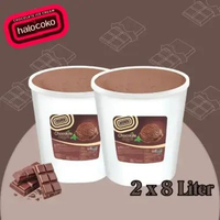 Aice X Halocoko Chocolate Bucket Ice Cream 8L (1 karton = 2 Pcs )Es Krim Ember