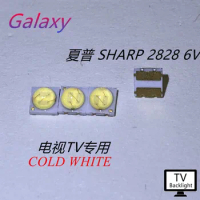 For Sharp LED Backlight High Power LED 0.8W 2828 6V Cool white 43LM GM2CC3ZH2EEM TV Application 50PCS
