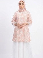 Eprise Yasmine Gamis Dress PINK SS1019C | Gamis Wanita Muslim L