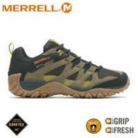 【MERRELL 美國 男 ALVERSTONE GORE-TEX 登山鞋《橄欖綠》】ML135447/越野鞋/戶外鞋