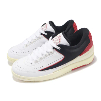 【NIKE 耐吉】休閒鞋 Wmns Air Jordan 2 Retro Low 女鞋 男鞋 白 黑 芝加哥 AJ2(FD4849-106)