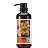 Mokeru 500ml Herbal Ginger Hair Shampoo Natural Mild Ginger Shampoo for Woman Man Hair Care Treatment