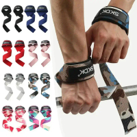 {INTO OU}   2Pcs Weightlifting Wrist Brace Straps Strength Training Deadlifts Crossfit Gym Fitness P