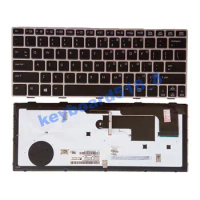 New US Backlit Keyboard Laptop For HP EliteBook 810 G1 810 G2 810 G3 Silver Frame
