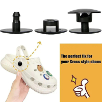 50sets / lỗ thay thế gói giày buckle giày clip buckle màu trắng đôi giày vườn màu đen lưng bãi biển 