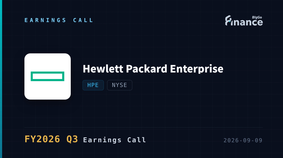 [Hewlett Packard Enterprise Q3 2026 Earnings Call] HPE Raises FY27 ...