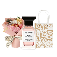 Tom Ford 私人調香系列-東方玫瑰淡香精 Rose DE Chine 50ml附提袋+永生花束-情人節獻禮