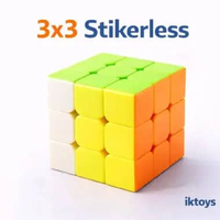 Rubik 3x3 Stickerless Original | Speed Cube 3x3x3 Anti Macet Licin Murah