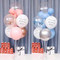 派對佈置波波球氣球桌飄1組-送打氣筒(寶寶周歲 兒童節 畢業跨年 生日派對 求婚告白 氣球佈置)