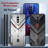 For Red Magic 8 Pro Case For Red Magic 8 Pro+ HD Painted Soft TPU Fundas For Nubia Red Magic 8 Pro P