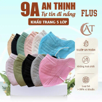 50-200 9A AN THỊNH SIÊU TO Khẩu Trang 9A 5 Lớp mẫu mới chồng nắng che 2 bên má chống Tia UV Phụ Kiện