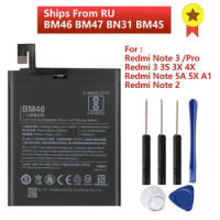 BM46 Replacement Phone Battery For Xiaomi Redmi Note 3 Note 3 Pro Redmi 3 3S 3X 4X 3 pro Note 2 Note 5A Mi 5X Mi A1 BN31 BM45