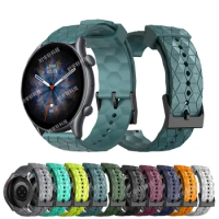 For Amazfit GTR 3 Pro Smartwatch Band Silicone 22mm Strap For Amazfit Bip 5/GTR 4/2 2E/47mm/Pace/Stratos 3 2 2S Bracelet Ремешок