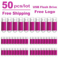 Free Faster Shipping Free Logo 50pcs/lot Metal Pendrive 1GB 2GB Business Gifts USB 2.0 Flash Drive 4G 8G 16G 32G Memory Stick