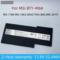 New Original BTY-M6K Laptop Battery For MSI MS-17B4 MS-16K3 GF63 Thin 8RD 8RC GF75 Thin 3RD 8RC 9SC GF65 Thin 9SE/SX Thin 10SDR