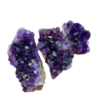 Drop Shipping Natural Amethyst Quartz Crystal Geode Cluster Healing Stones Specimen Home Decoration Gemstones Minerals
