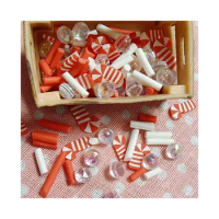 Polymer Clay Sprinkles for Crafts Making Mixed Candy Christmas Decoration DIY Slimes Filling Tiny Klei Mud Particle Accessories