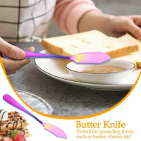 Butter Spreader Stainless Steel Cheese Knife Butter Knife Jam Spreader Multifunctional Portable Bread Cheese Cutter Kitchen Tool