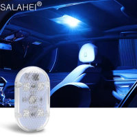 Colorful Car LED Touch Lights 6 led Interior Light Magnetic Auto Door Light Roof Ceiling Lamp Reading Lamp USB Atmosphere Light