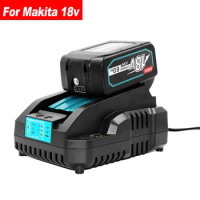 Makita 18V Battery with Charger, LXT Battery, BL1860, BL1850, BL1850B, BL1840, BL1840B, BL1830, BL18