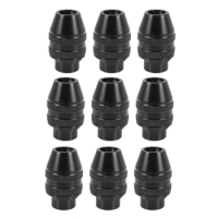 9Pcs Multi Quick Change Keyless Chuck Universal Chuck Replacement For Dremel 4486 Rotary Tools 3000 4000 7700 8200