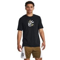 【UNDER ARMOUR】UA官方直營 男 CURRY 籃球短T-Shirt _1380361-001(黑)