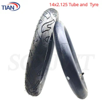 14 Inch Inflatable Scooter Electric Bike Tires 14x2.125 Outer Tyre Inner Tube FOR Children's Bicycle Baby Bike Wheels Parts