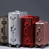 優樂悅~SGG全鋁鎂合金行李箱女26寸萬向輪拉桿箱金屬旅行箱子男超大32寸