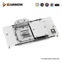 Clearance,Barrow GPU Water Block Serve For MSI GEFORCE GTX 1060 6G DUKE VGA Card Cooler,BS-MSD1060-PA