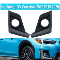 For Subaru XV Crosstrek 2018 2019 2020 Car ABS Front Fog Lamp Front Bumper Fog Lamp Frame Cover Fog Lamp Trimming Bezel Cover